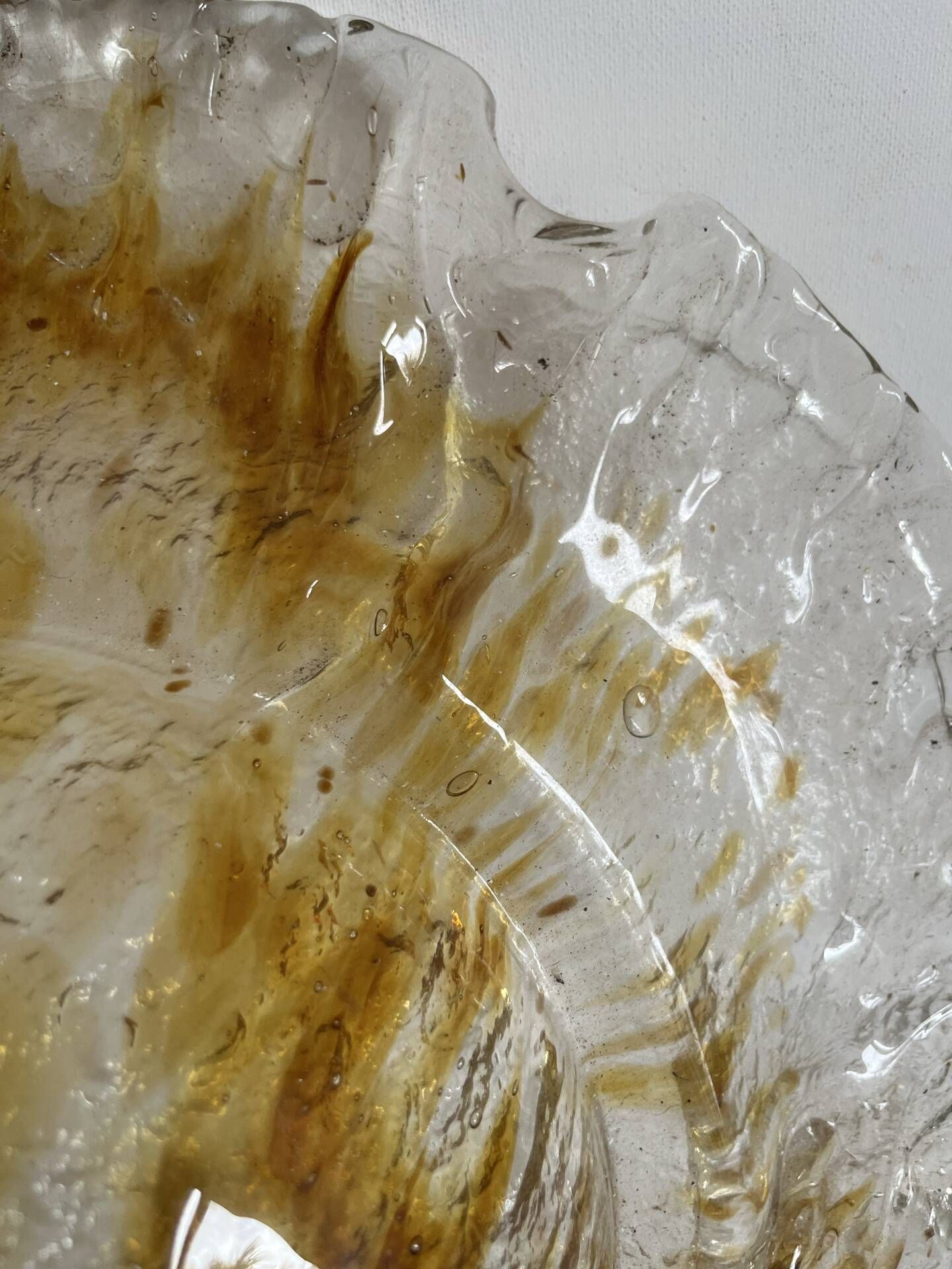 Suspension abat-jour verre de murano vintage