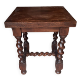 Louis XIII style side shelf, in walnut