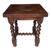 Louis XIII style side shelf, in walnut