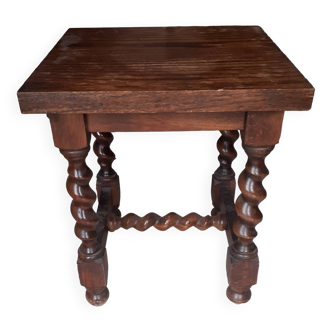 Louis XIII style side shelf, in walnut