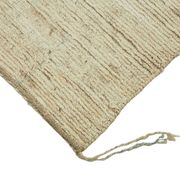 Tapis tribal unique noué à la main en laine beige 259 cm x 297 cm
