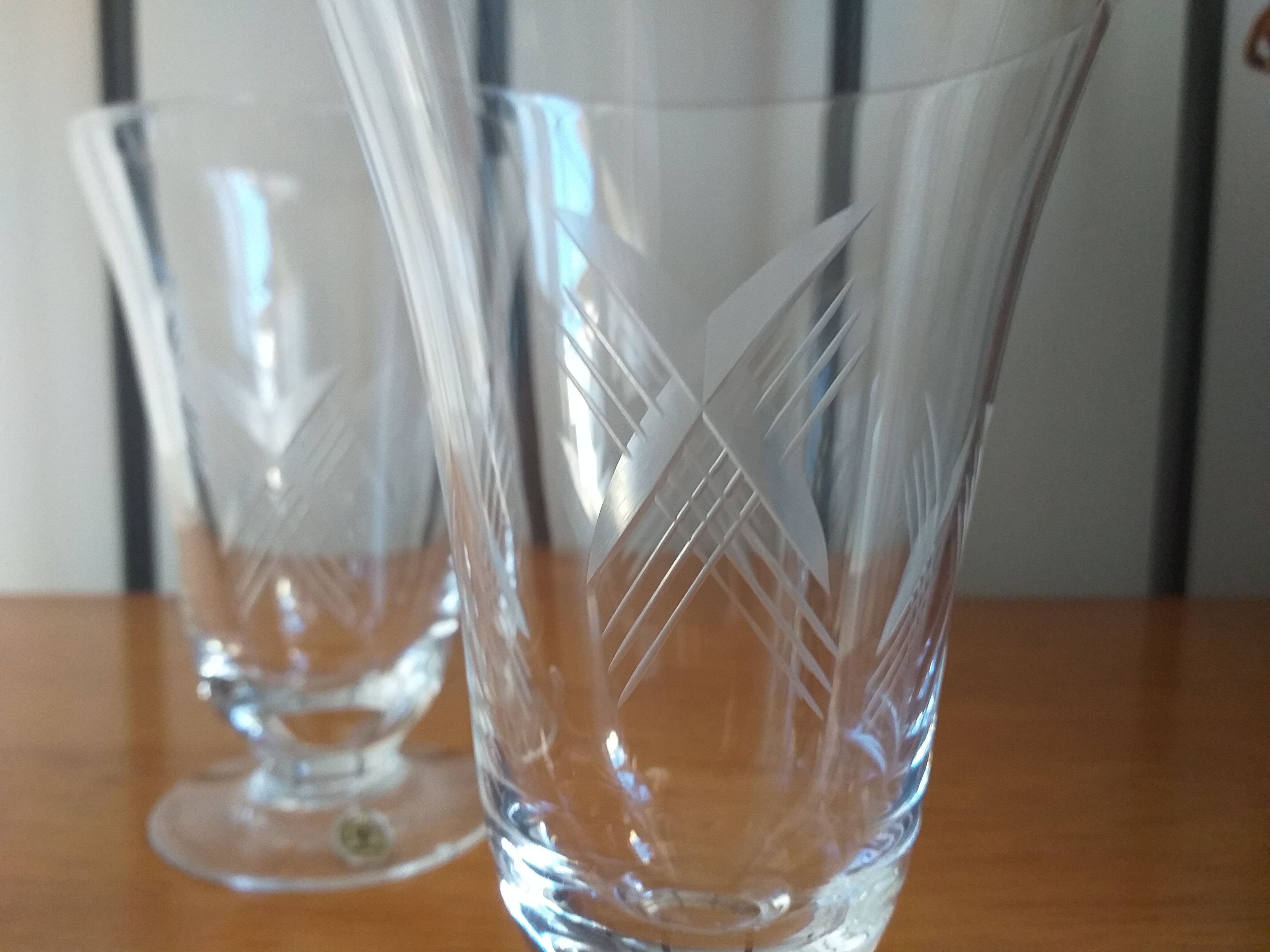 Sèvres crystal water glass duo