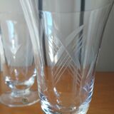 Sèvres crystal water glass duo