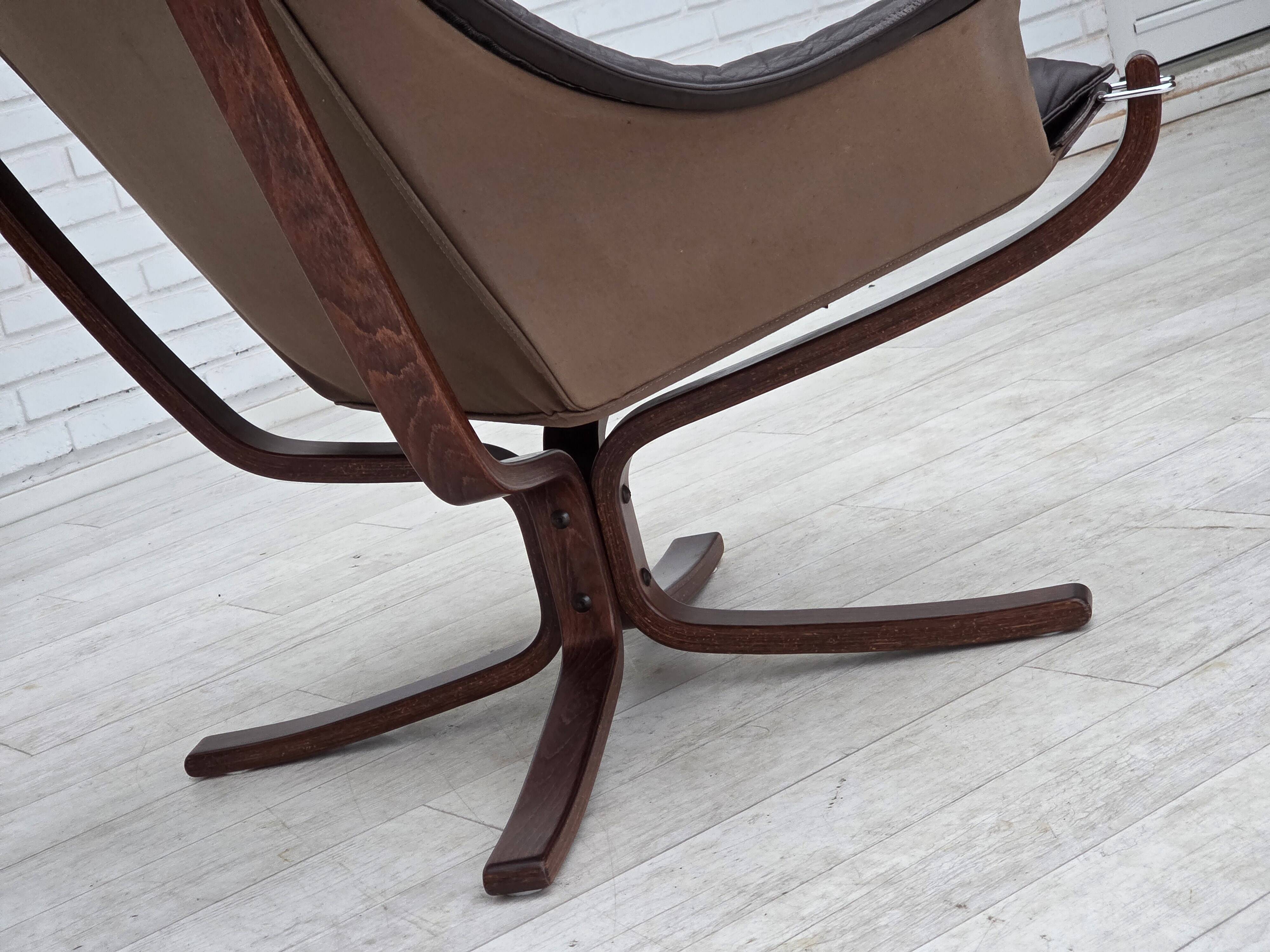 1970s, Norwegian design by Sigurd Ressel, lounge chair model "Falcon".