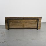 Cansado mahogany bench by Charlotte Perriand, circa 1962.