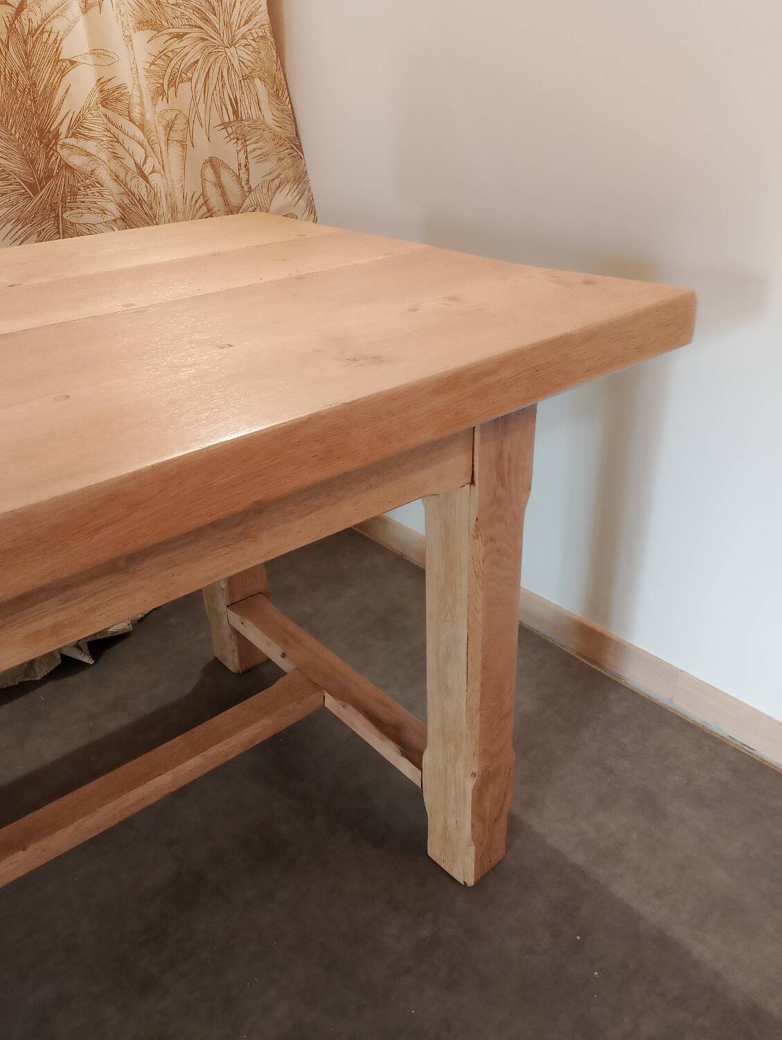 Table de ferme en chêne massif