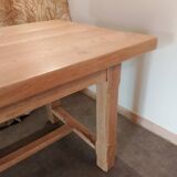 Table de ferme en chêne massif