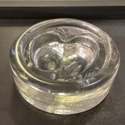 Vide poche vintage pomme en verre moulé