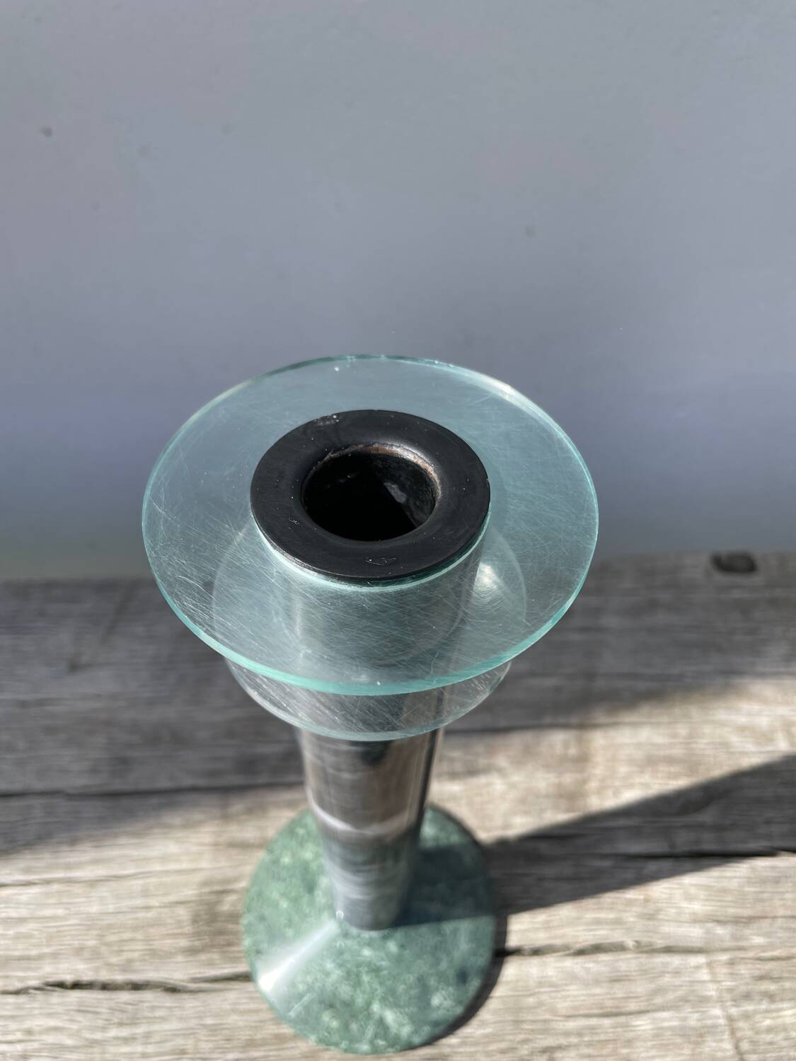 Postmodernist Milano marble candle holder