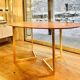 Oval table in red Alicante marble from the 70s
