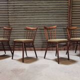 Suite of 4 chairs Antonin Suman for Tatra Nabytok 1960