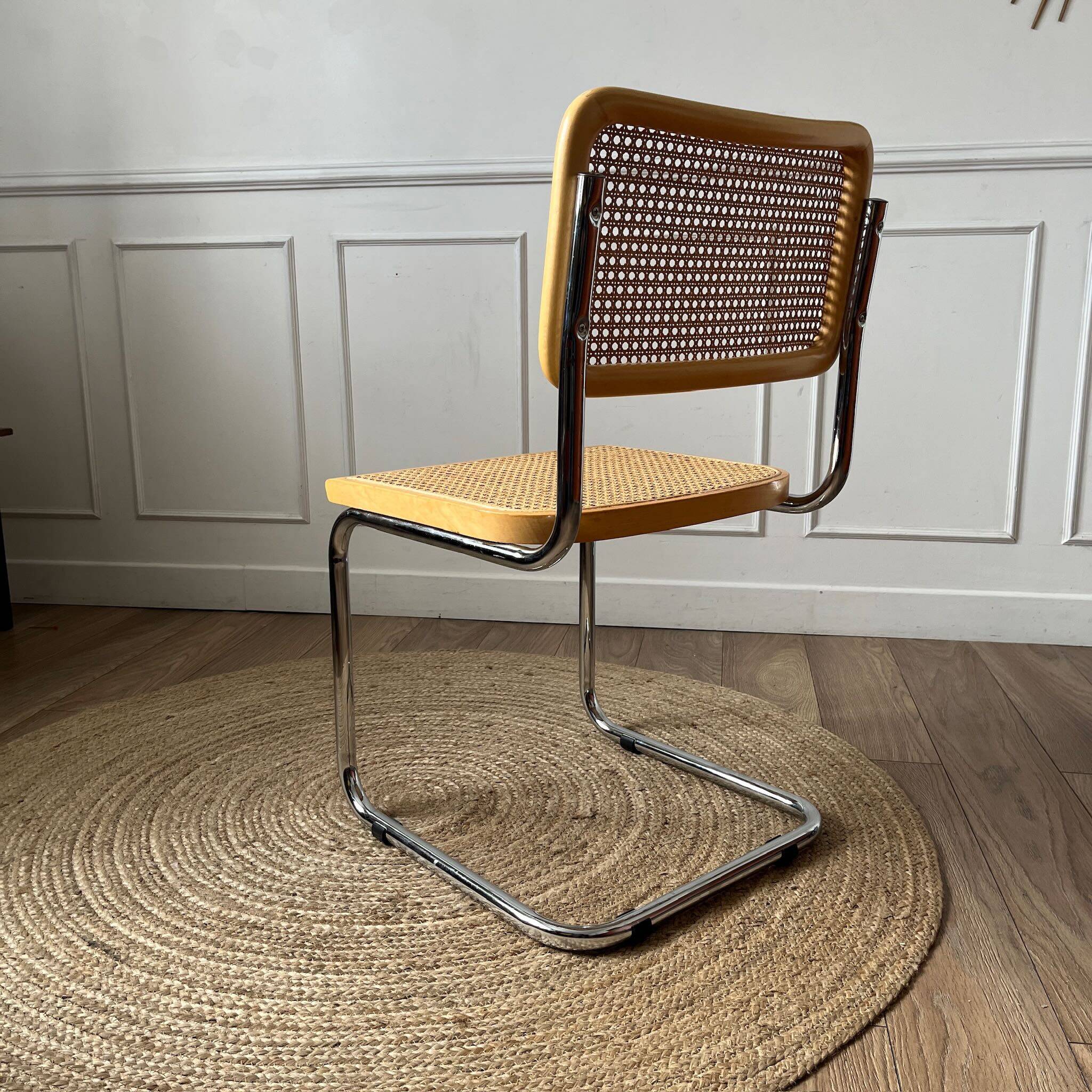 Breuer chair in light wood and cane