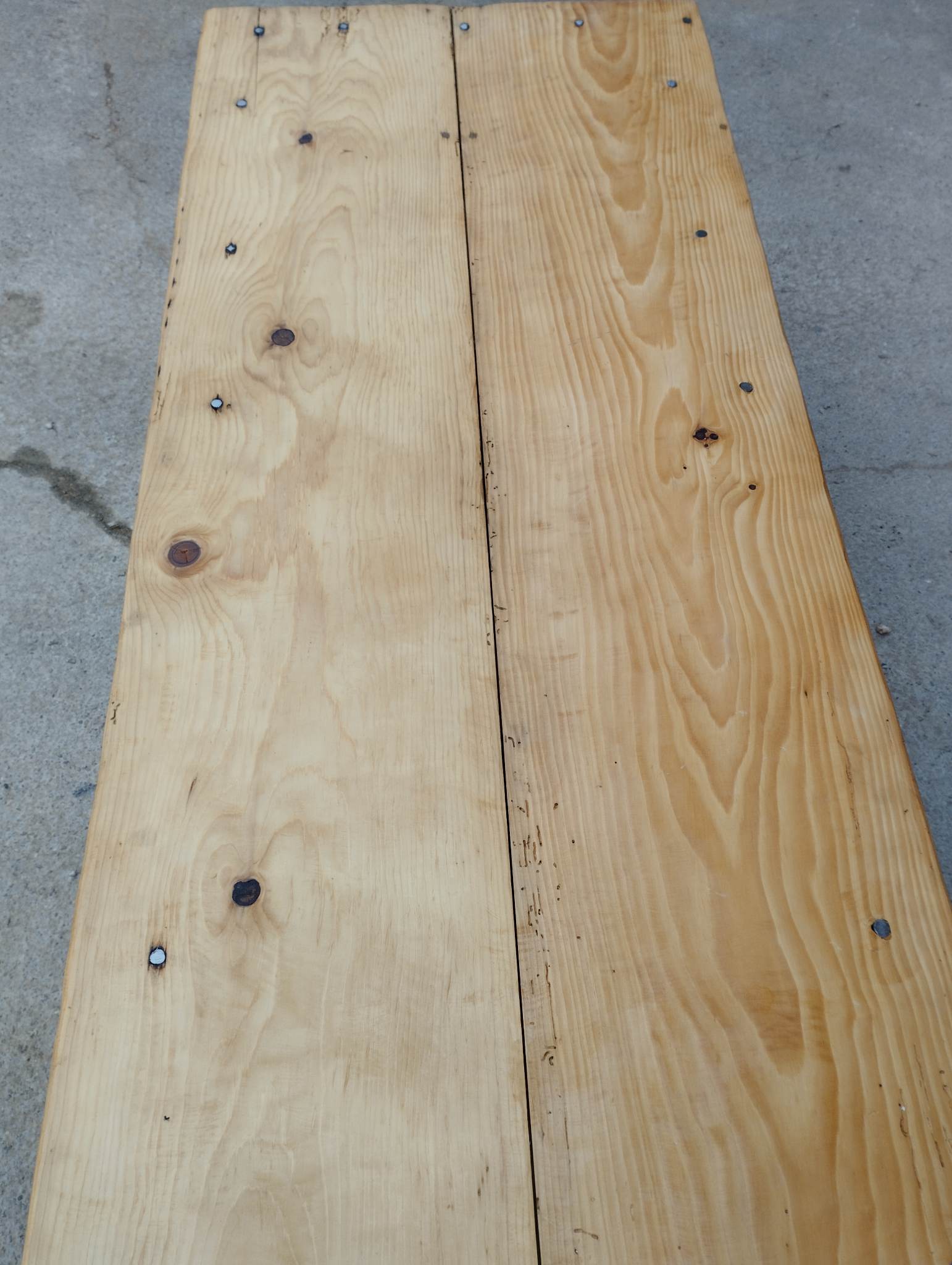 Antique coffee table in fir