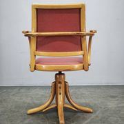 Ligna Adjustable Swivel Office Chair, Czechoslovakia, 1950s
