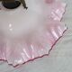 Suspension, abat-jour en verre rose