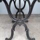 Table bistrot epoque art deco 1930 fonte et marbre