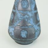 Carstens vase decor ankara blue gray metallic glaze no. 1218-29 1960s