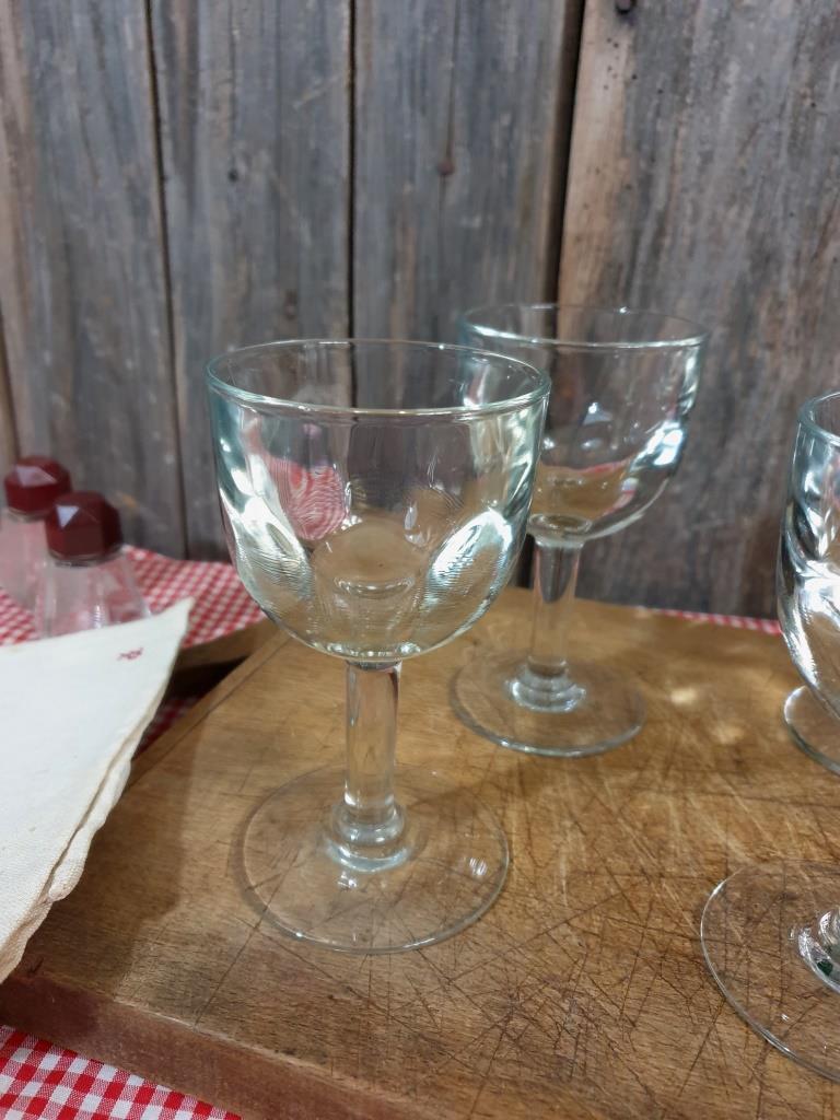 Antique bistro glasses