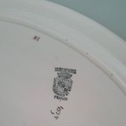 Lot de deux plats de service - Sarreguemines Digoin début XXème