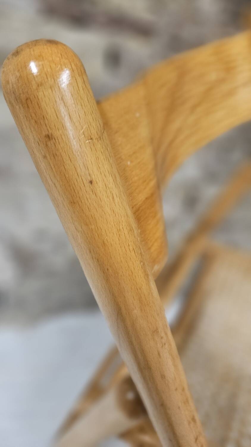 Folding cane chair from 1980