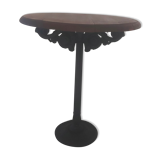 Bistro table, Year 1940, oak and cast iron