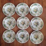 9 Mason's English soup plates