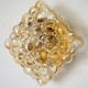 Glass wall lamp by Helena Tynell for Glashütte Limburg vintage design