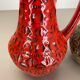 Set of 2 multi-color fat lava op art pottery vase made bay ceramics, germany