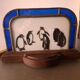 Art Deco glass lamp