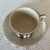 Cup with saucer Sarreguemines U&CIE