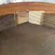 Table basse en bois art déco