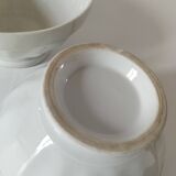 vintage faceted farmhouse duo of bowls