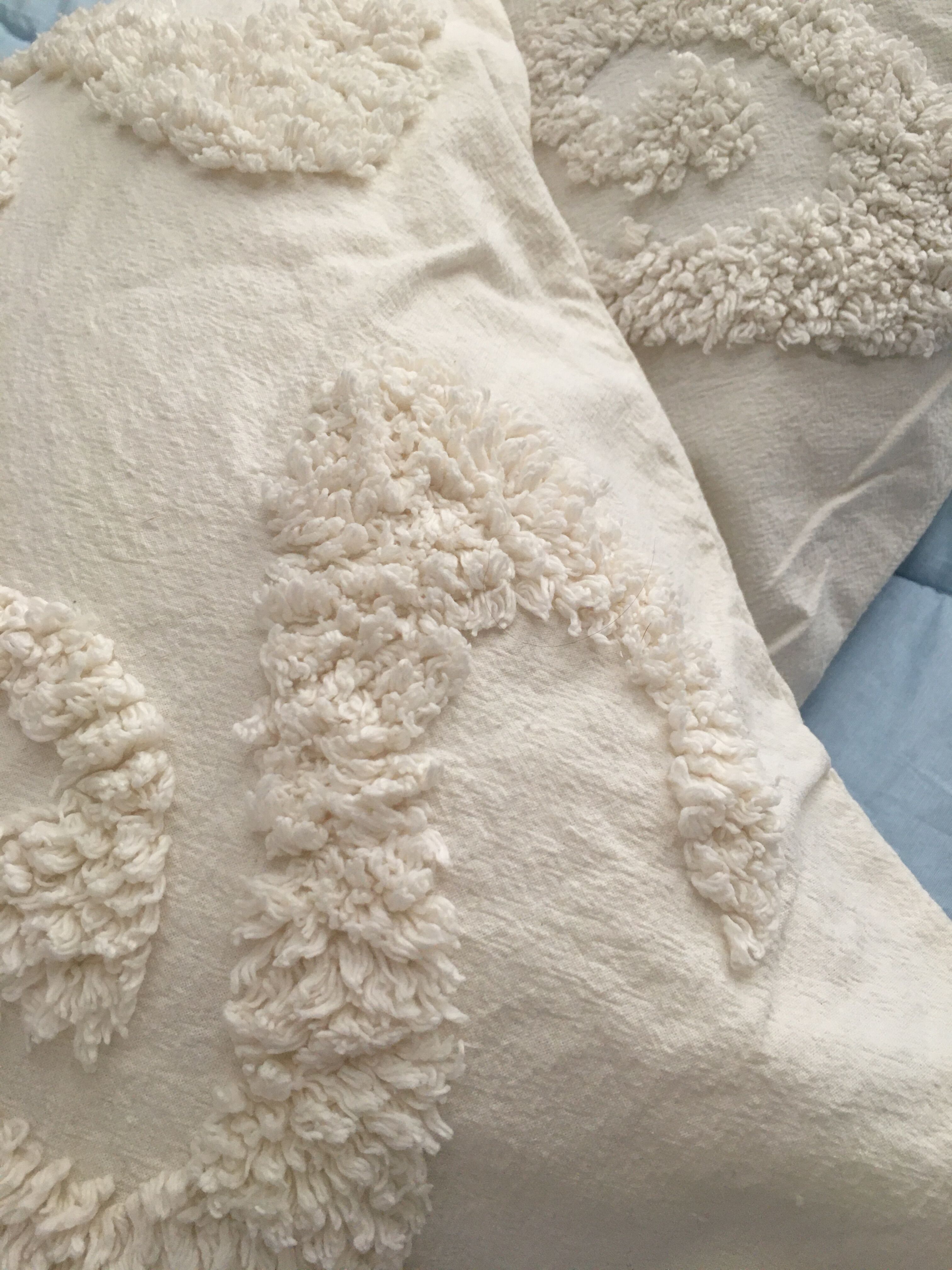 Duo of berber beige cushions