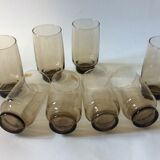 8 Luminarc smoked glasses