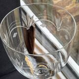 5 Verres à eau en cristal soufflé, taillé et gravé
