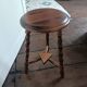 Tripod stool with turned legs
