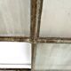 Old steel workshop skylight with opening.