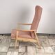Vintage Recliner Armchair with Ottoman, 1960s, Czechoslovakia