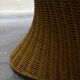 Meditation lotus armchair rattan braided 70s