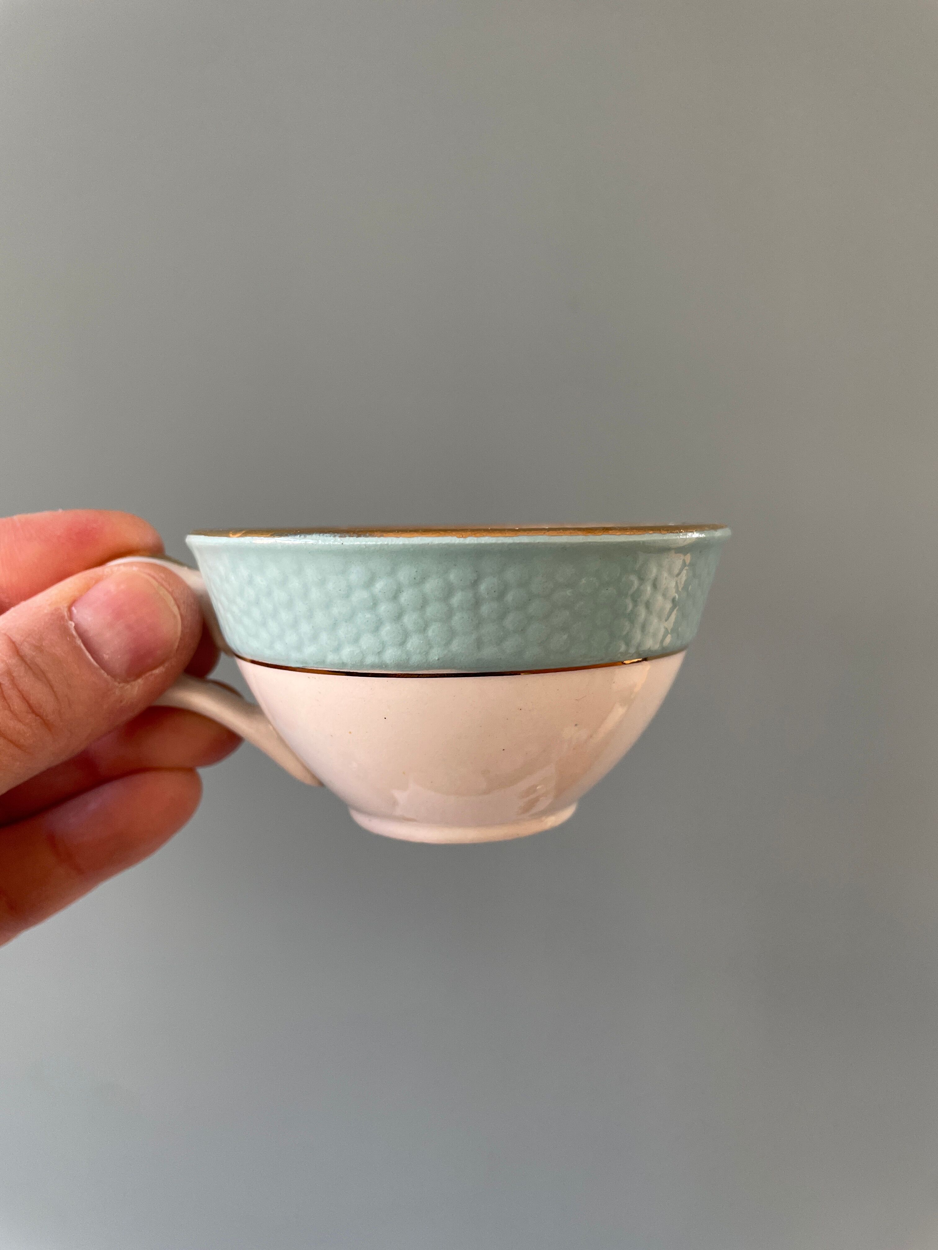 Set of 7 vintage coffee cups Poreylor L'Amandinoise