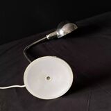 Lampe à poser articulée sur flexible métal chromé vintage 70's