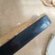 Flat bottom in white veined formica gray - vintage
