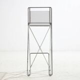 Kreuzschwinger steel bar stool by till behrens for schlubach, set of 2 (mk10476)