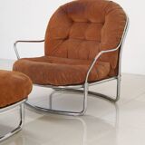 Armchair and ottoman set model 915 by Carlo De Carli for Cinova 70's