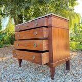 Louis XVI Style Mahogany Chest of Drawers, 19th Century