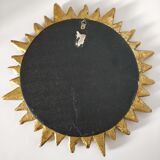 Miroir soleil en stuc doré or 36cm