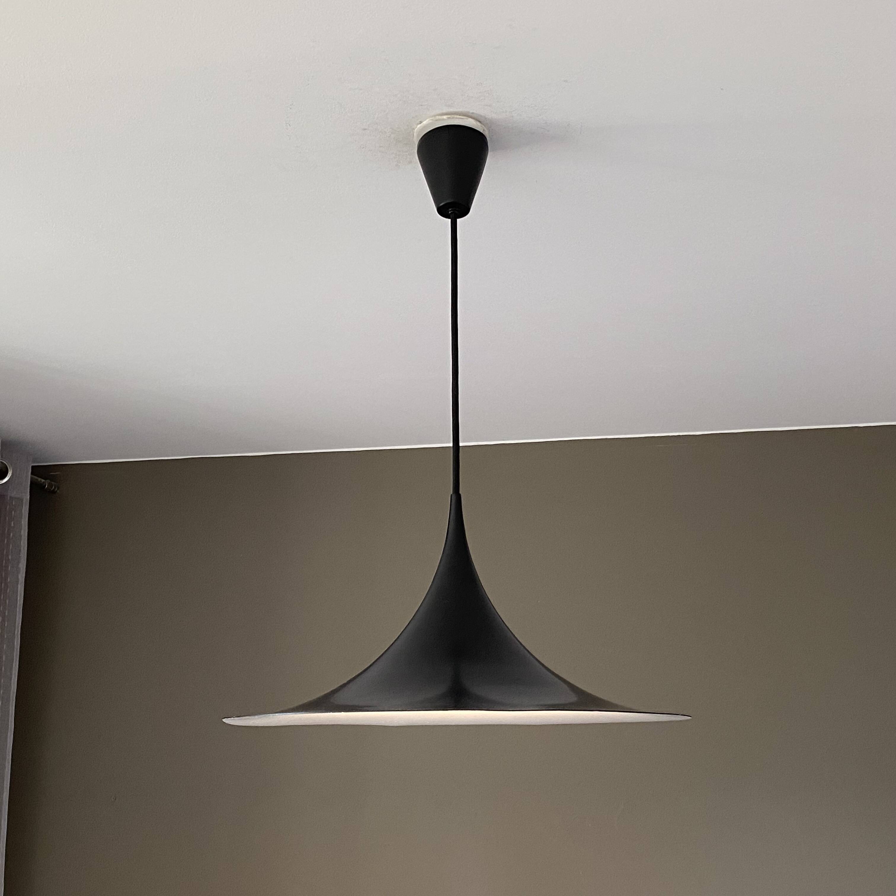 Semi pendant light by Claus Bonderup & Torsten Thorup. 1970.