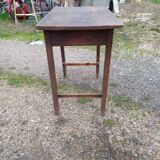 Small pine table, 1 drawer