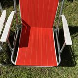 Pair of 70s folding camping chairs