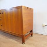 Mid-Century Andre Monpoix 1967 Teak Sideboard